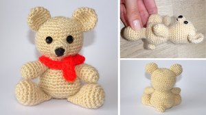 Мишка амигуруми
