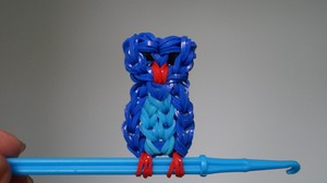 Фигурки из резинок: Сова 