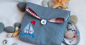 Плоская косметичка для сумочки