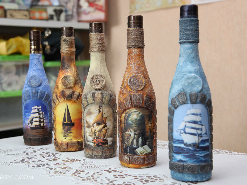 Декорирование бутылок